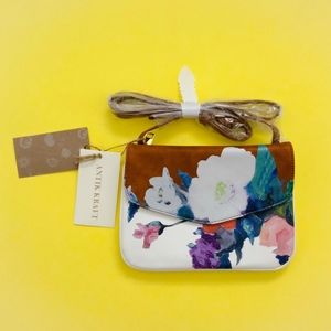Antik Kraft Double Gusset Floral Crossbody Bag